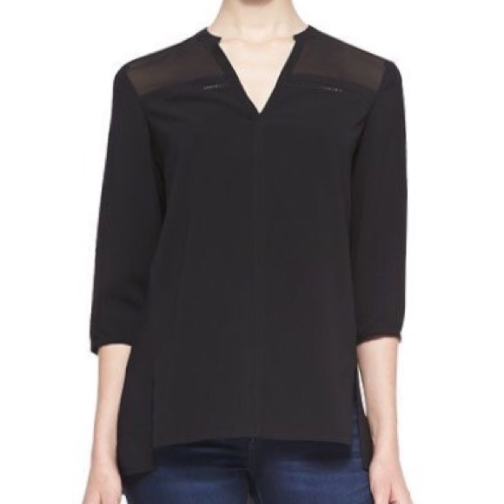 NWT. Cooper & Ella Lucy Top W/ Pointelle Detail